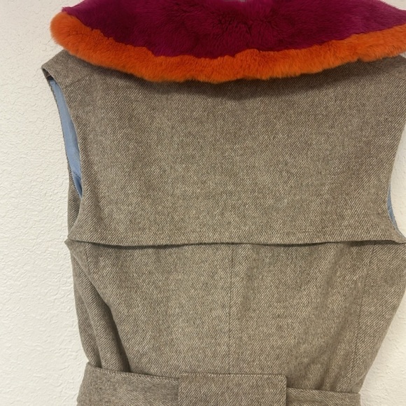 Vilagallo Anthropologie long warm vest with detailed back EU 38 U.S. medium - Picture 13 of 16